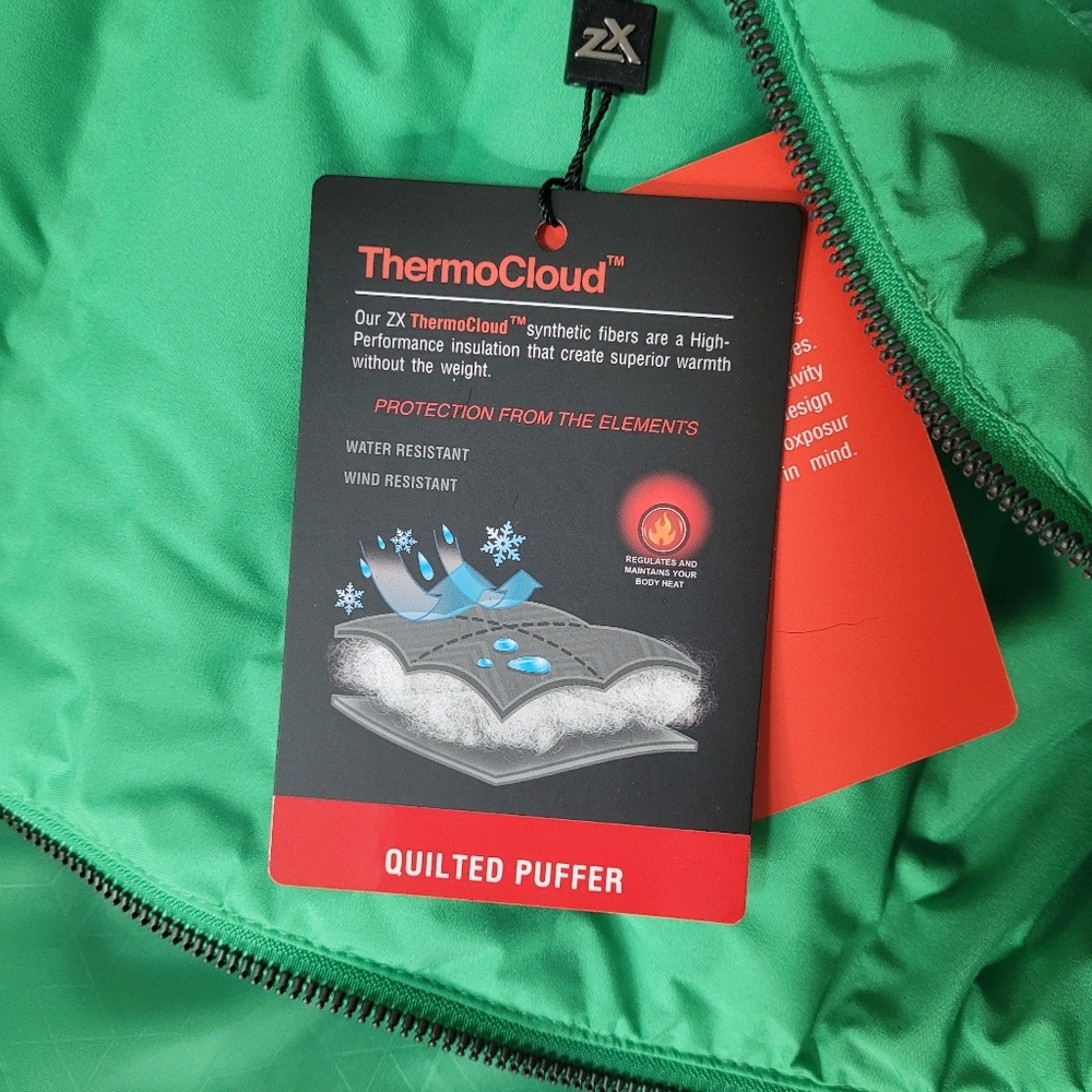 Zeroxposur green sea winter puffer jacket in XXL - Picture 12 of 13